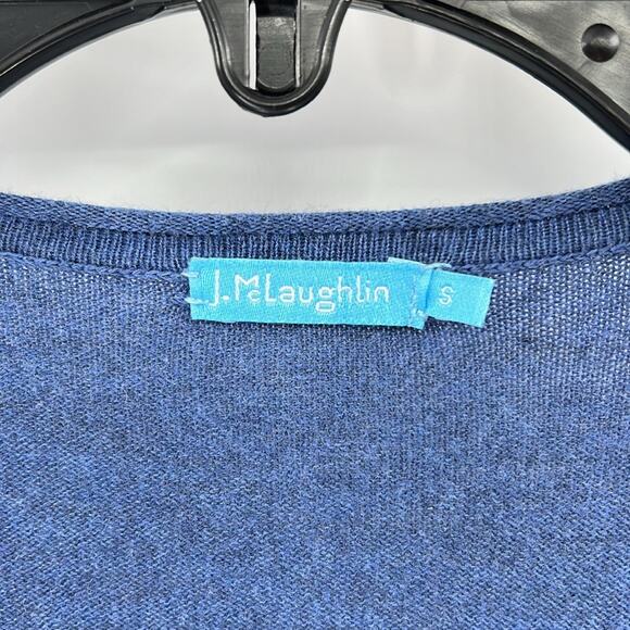 J. McLaughlin Women's Open front longer length cardigan - Blue - Small - Picture 2 of 6